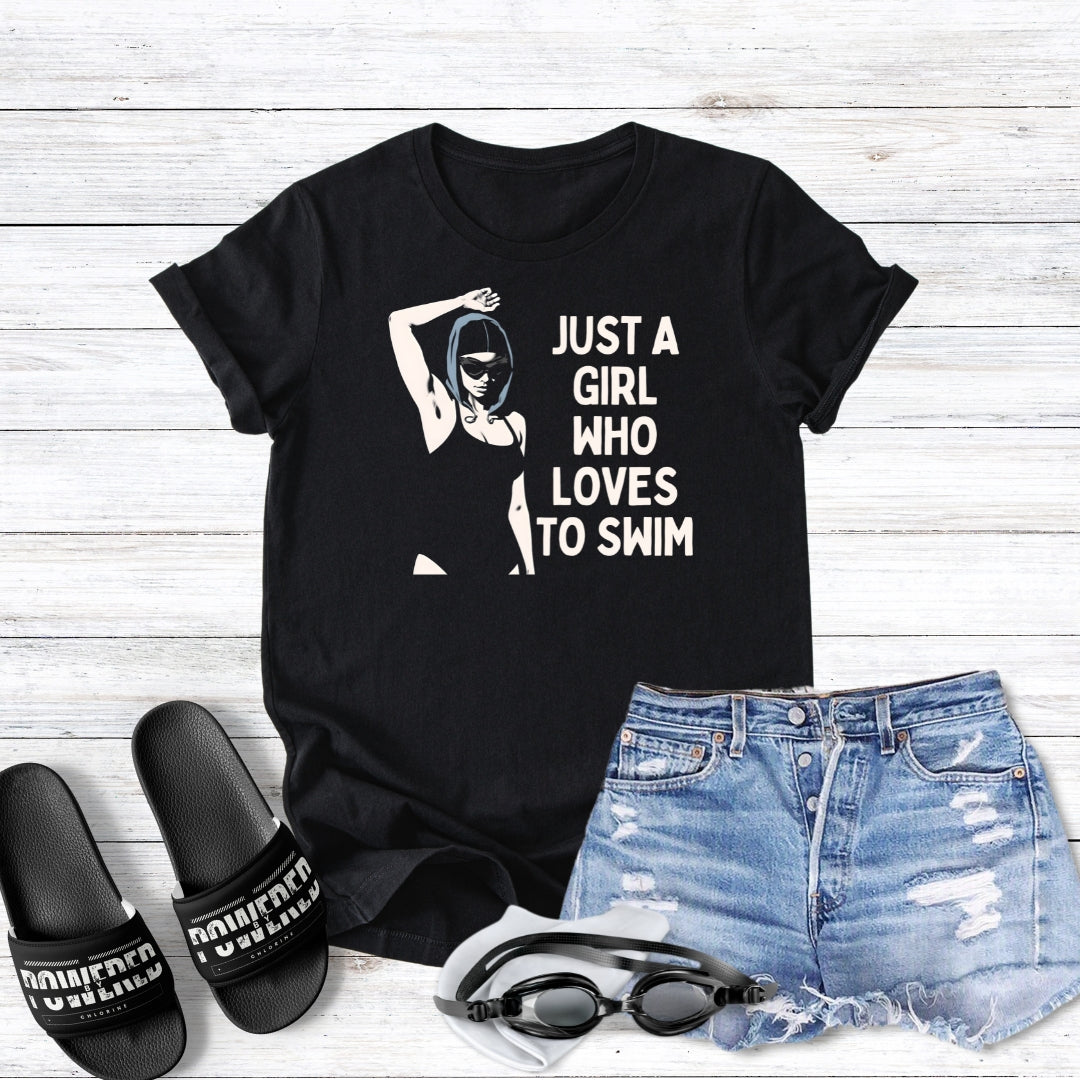 Just A Girl Who Loves To Swim Unisex T-shirt