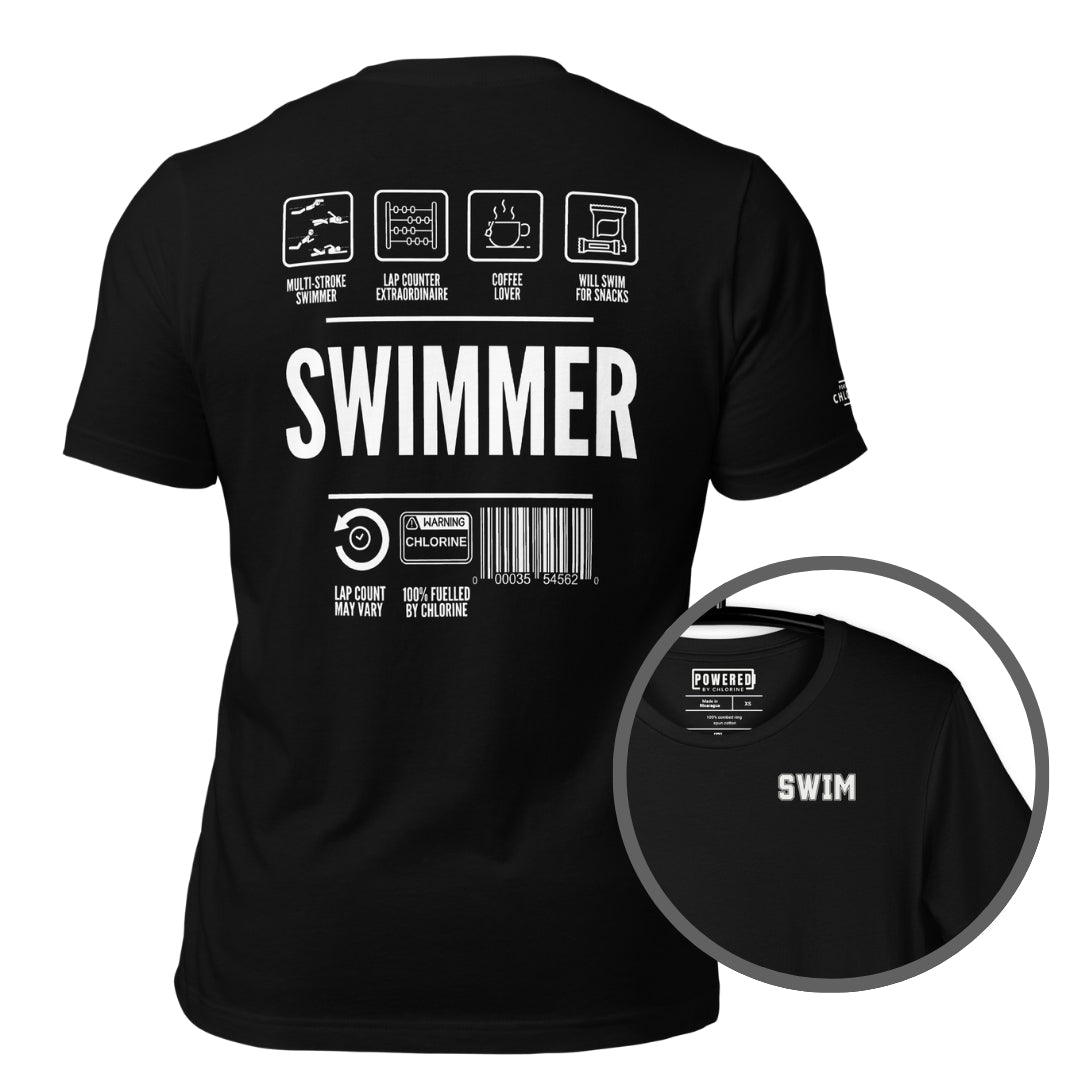 Swimmer Care Label 2BAK Unisex t-shirt