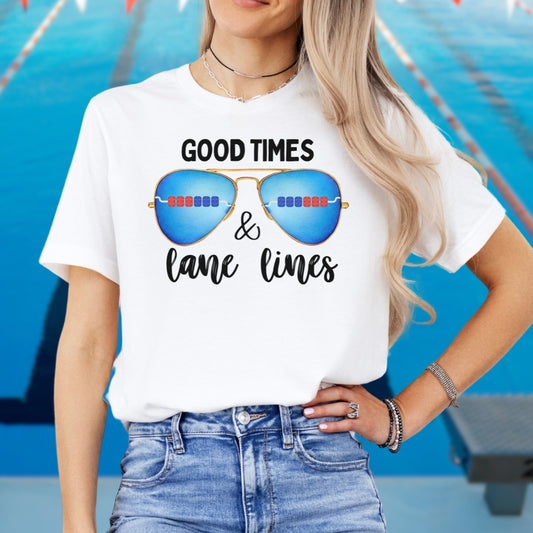 Good Times and Lane Lines Unisex T-Shirt