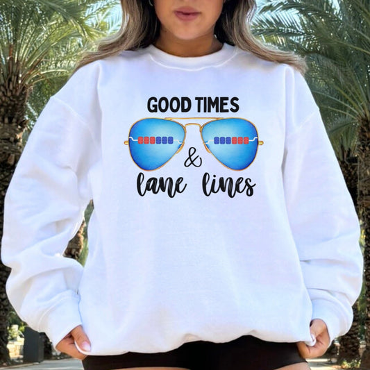 Good Times & Lane Lines Unisex Sweatshirt