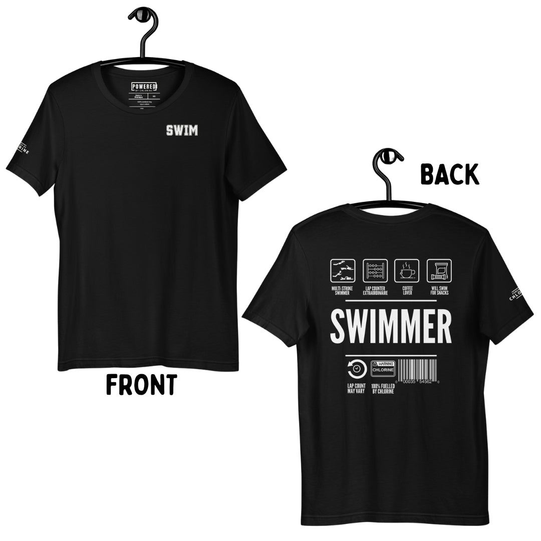 Swimmer Care Label 2BAK Unisex t-shirt