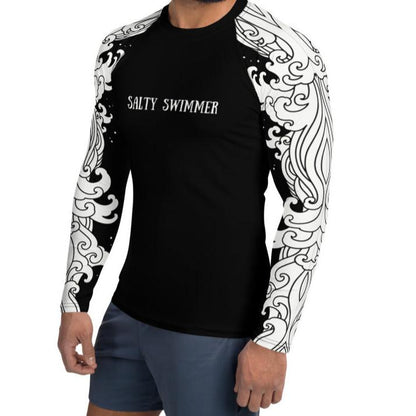 Men's Salty Swimmer Eco Long Sleeve-Rashie Swim Top