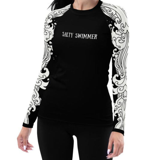 Salty Swimmer Women's Eco Long Sleeve-Rashie Swim Top